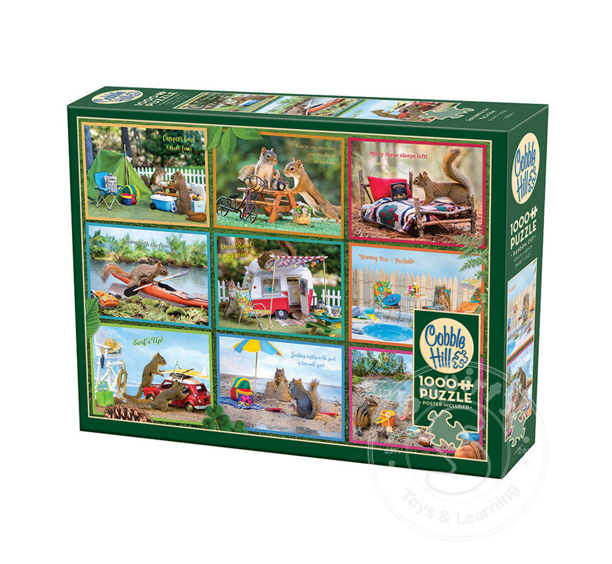 Cobble Hill Squirrels on Vacation Puzzle 1000pcs
