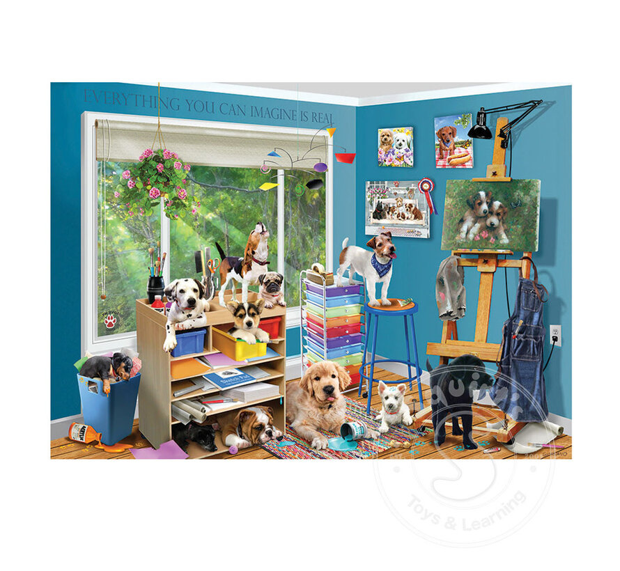 Cobble Hill Studio Pups Puzzle 1000pcs
