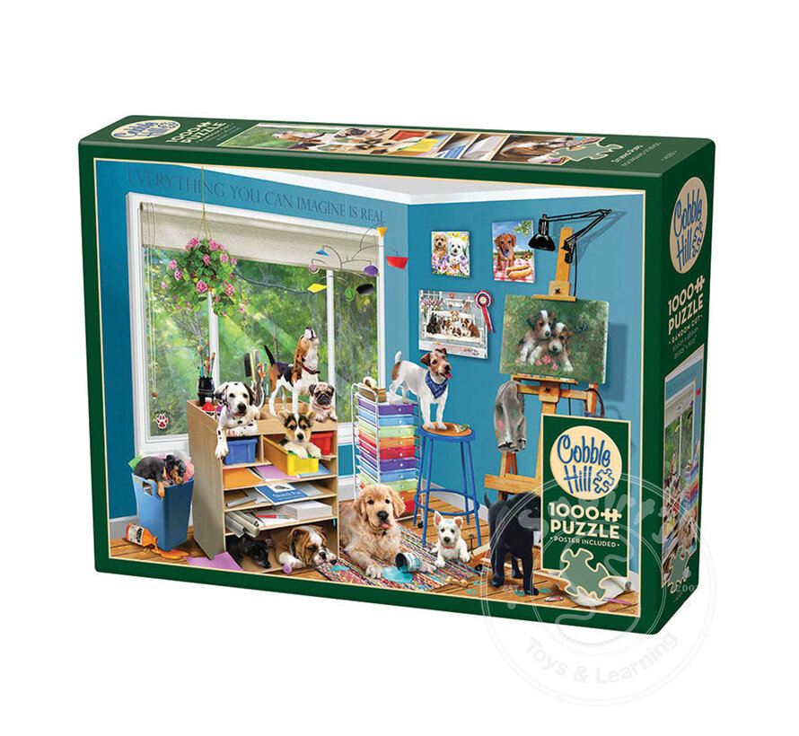 Cobble Hill Studio Pups Puzzle 1000pcs
