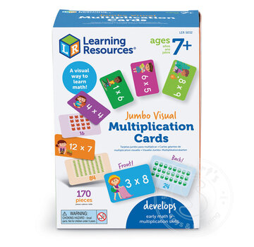 Educational Insights Jumbo Visual Multiplication Cards