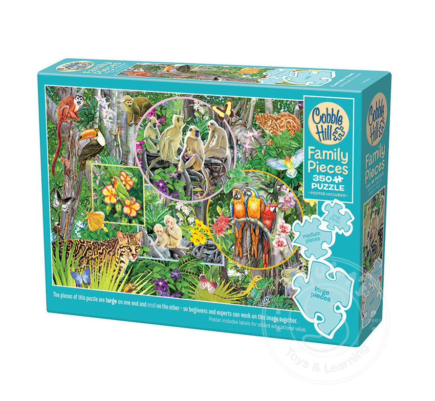 Cobble Hill Rainforest Magic Family Puzzle 350pcs