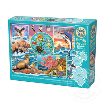 Cobble Hill Puzzles Cobble Hill Ocean Magic Family Puzzle 350pcs