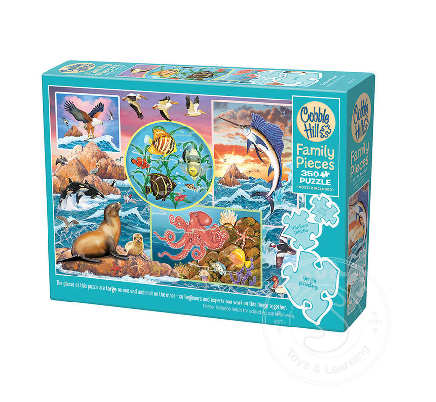 Cobble Hill Ocean Magic Family Puzzle 350pcs