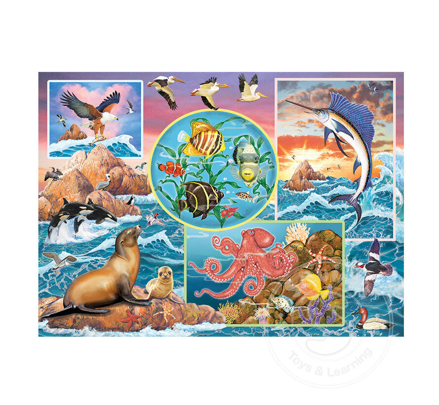 Cobble Hill Ocean Magic Family Puzzle 350pcs