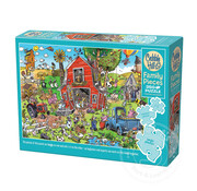 Cobble Hill Puzzles Cobble Hill Farmyard Folly Family Puzzle 350pcs