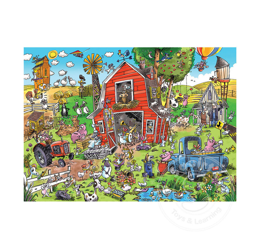 Cobble Hill Farmyard Folly Family Puzzle 350pcs