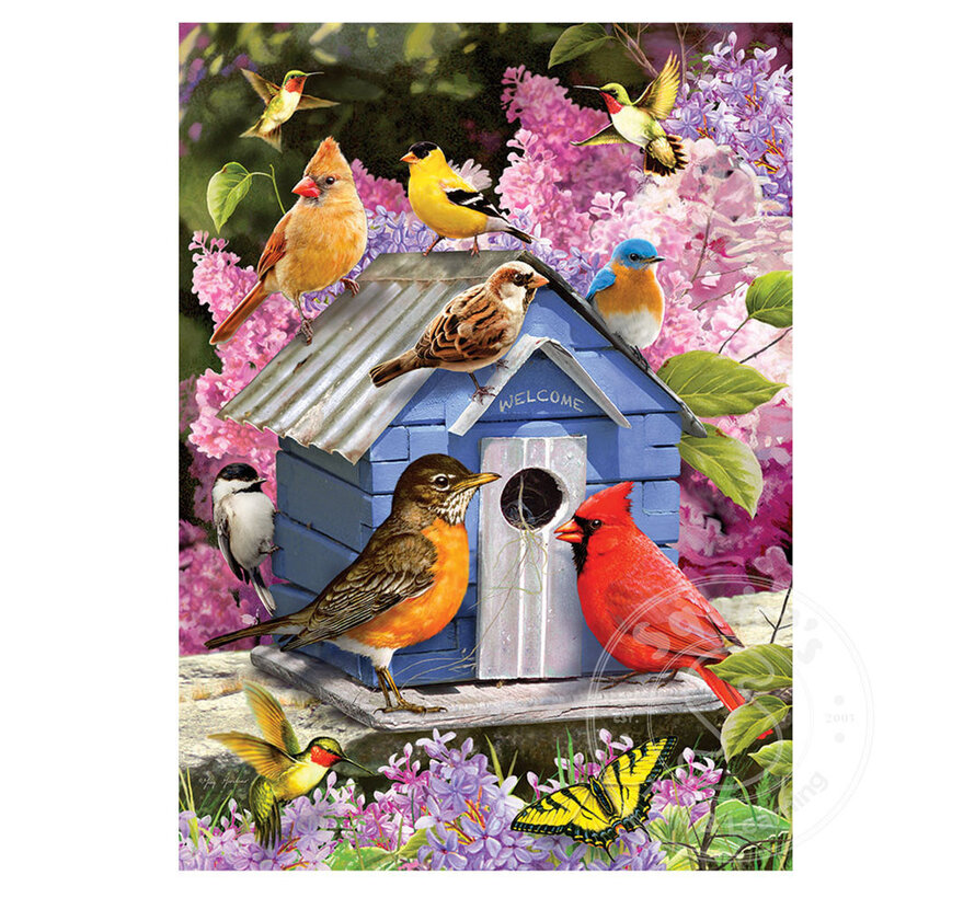 Cobble Hill Spring Birdhouse Puzzle 500pcs