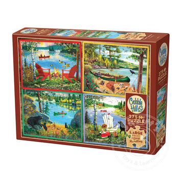 Cobble Hill Puzzles Cobble Hill Cabin Country Easy Handling Puzzle 275pcs