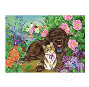 Cobble Hill Puzzles Cobble Hill Calico and Chocolate Tray Puzzle 35pcs