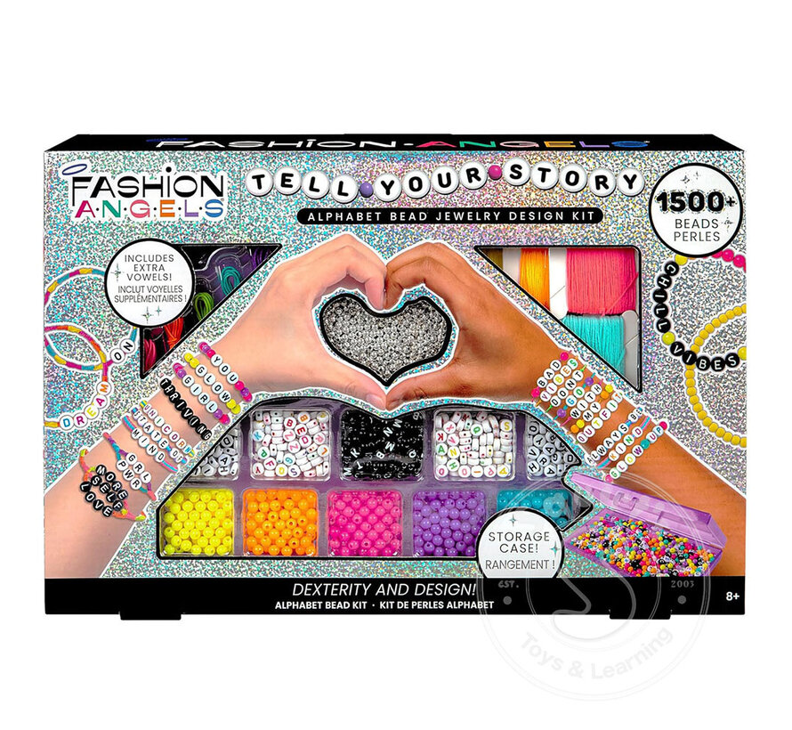 Fashion Angels Tell Your Story- Alphabet Bead Case 1500+ Beads