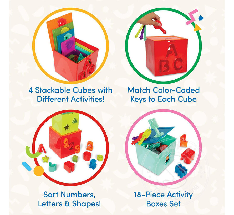 Battat - Lock & Learn Activity cubes