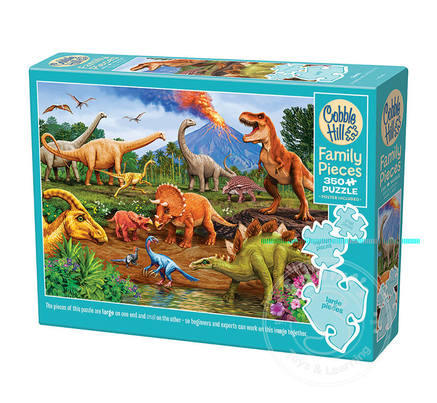Cobble Hill Dinos Family Puzzle 350pcs