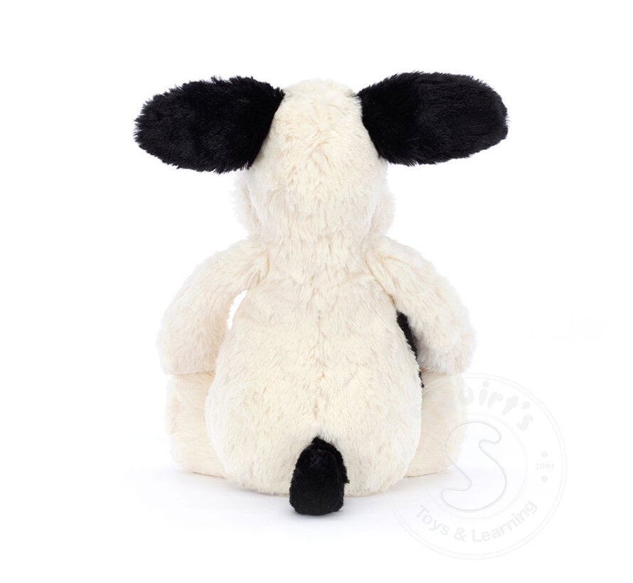 Jellycat Bashful Black & Cream Puppy, Medium