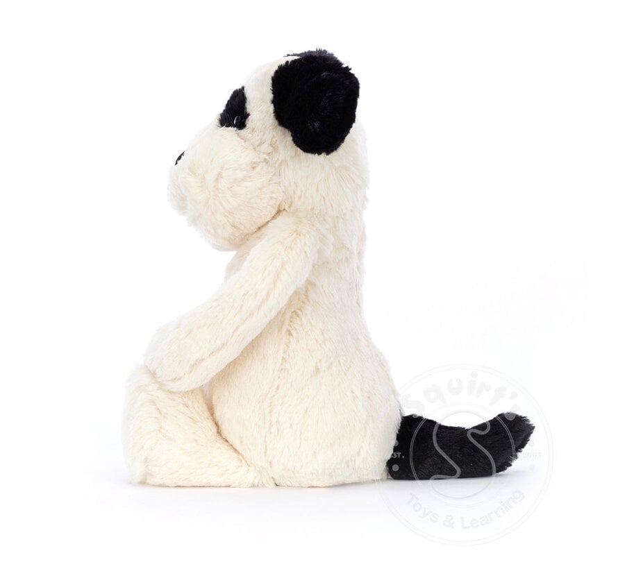 Jellycat Bashful Black & Cream Puppy, Medium