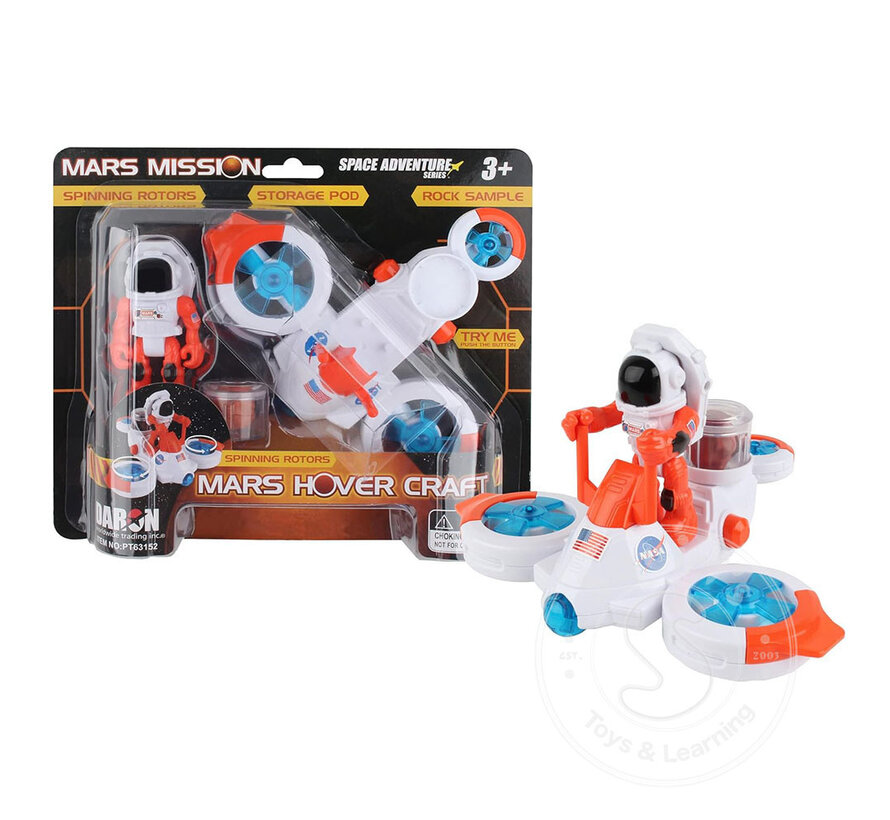 Mars Mission Hover Craft with Astronaut