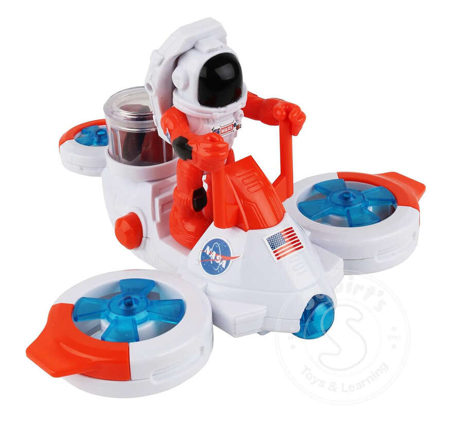 Mars Mission Hover Craft with Astronaut