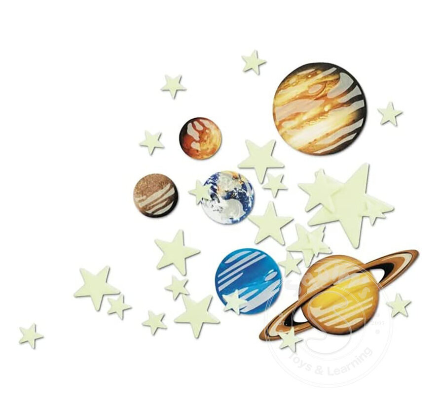 Super Nova & Planets (Glow in Dark) - 100Pcs