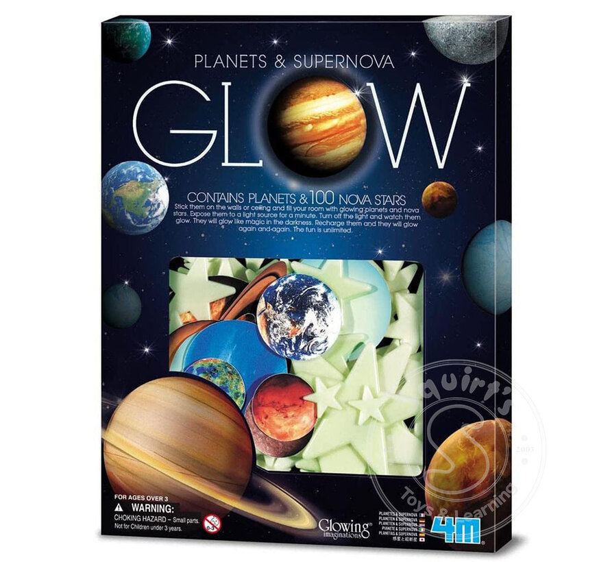 Super Nova & Planets (Glow in Dark) - 100Pcs
