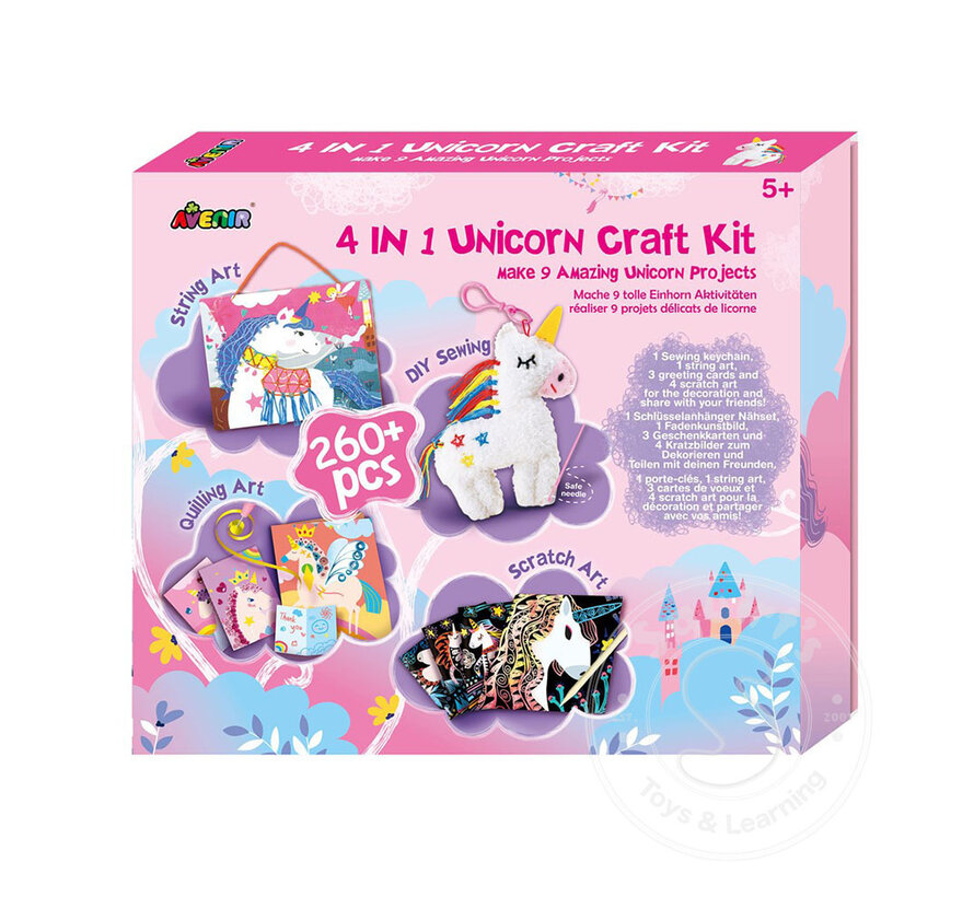 4-in-1 Unicorn Craft Kit