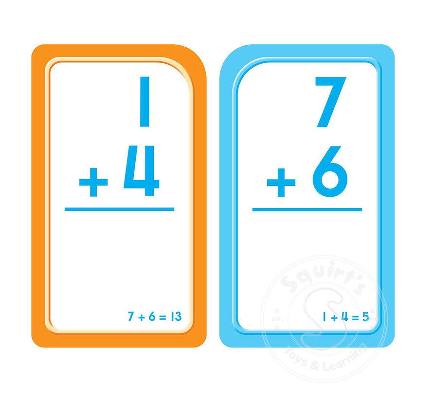 0-12 Addition Flash Cards