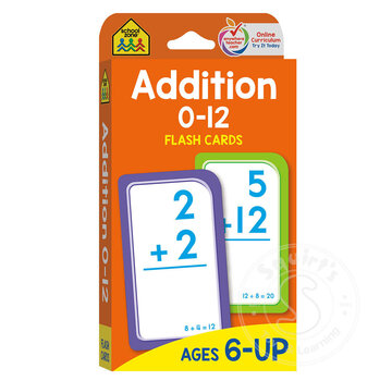 0-12 Addition Flash Cards