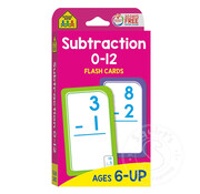 Subtraction 0-12 Flash Cards