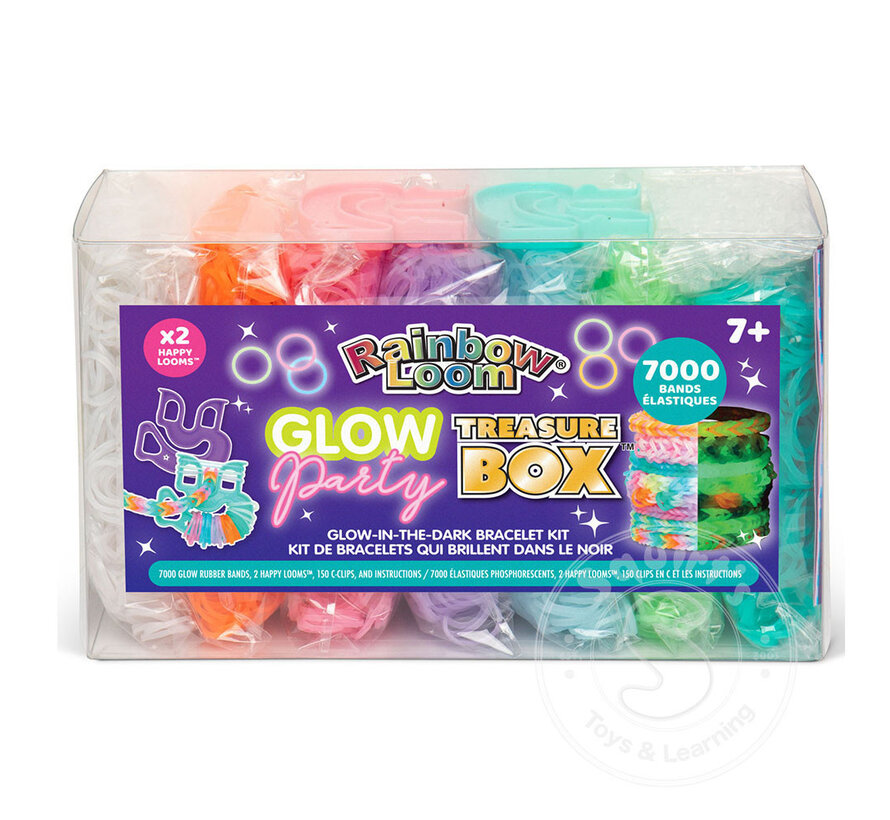 Rainbow Loom® Glow Party Treasure Box