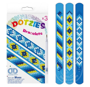 Dotzies Bracelets (3) Blues 21x2