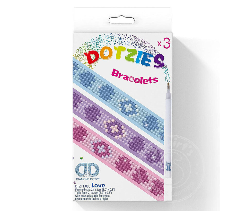 Dotzies Bracelets (3) Hearts 21x2