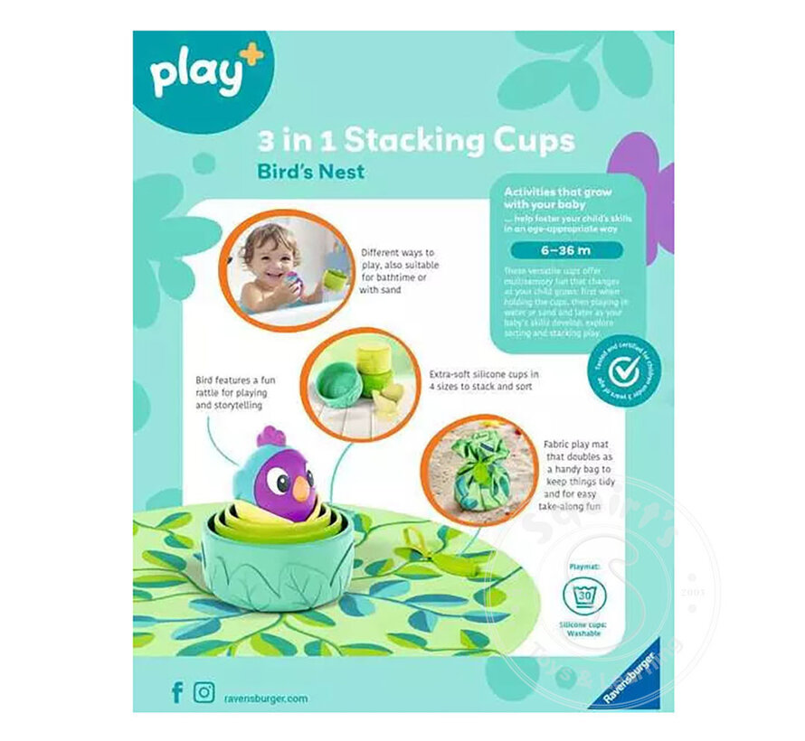 3-in-1 Stacking Cups: Bird's Nest