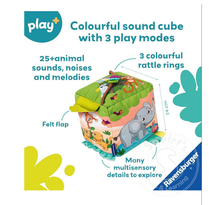 Roll & Play Sound Cube: Wild Animals
