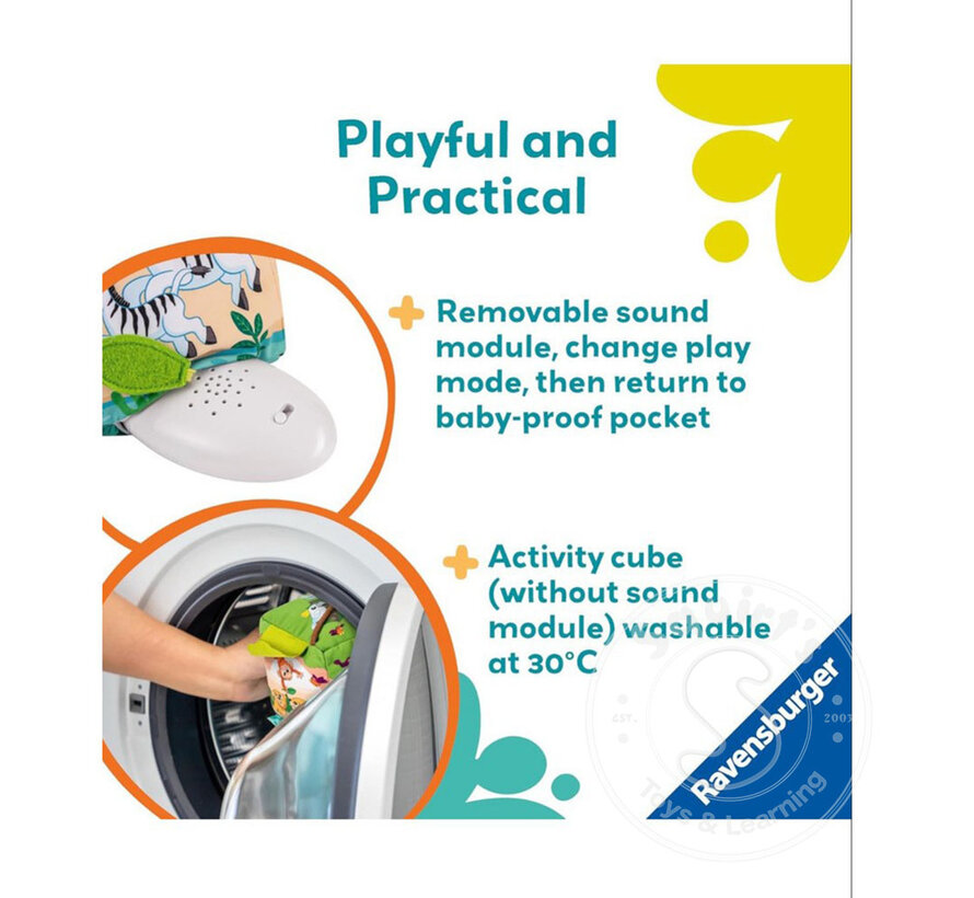 Roll & Play Sound Cube: Wild Animals