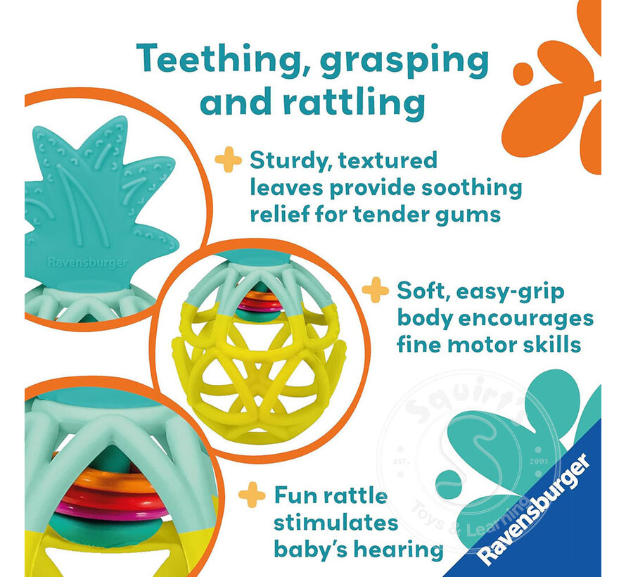 Rattle Teether: Pineapple
