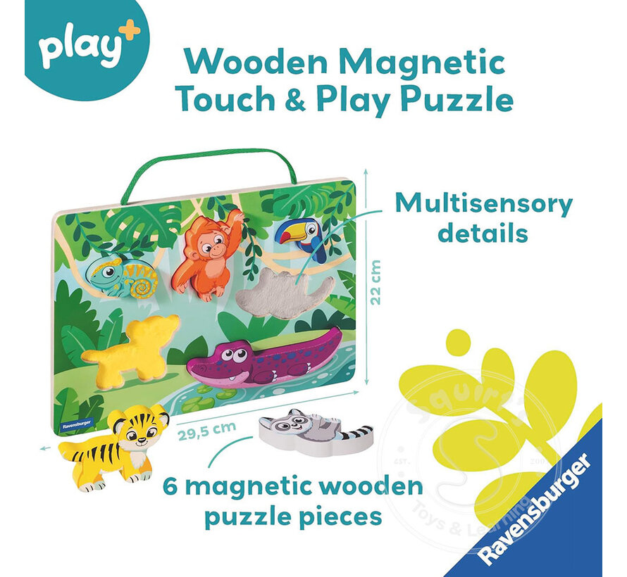 Wooden Touch & Play Puzzle: Jungle