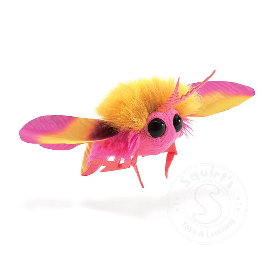 Folkmanis Mini Rosy Maple Moth Finger Puppet