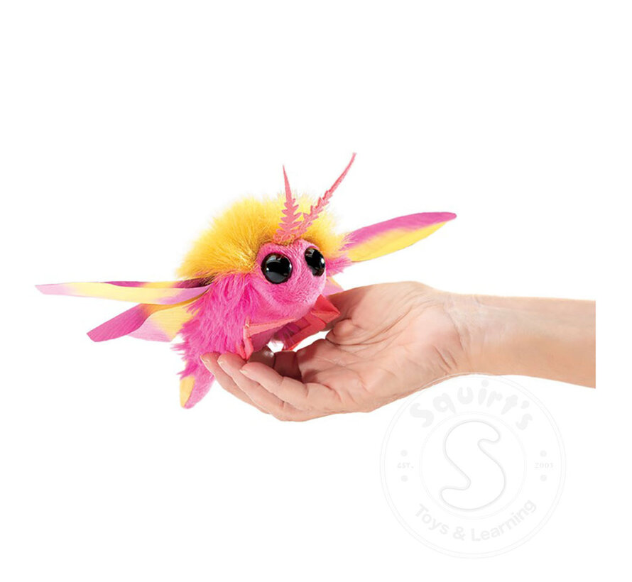 Folkmanis Mini Rosy Maple Moth Finger Puppet