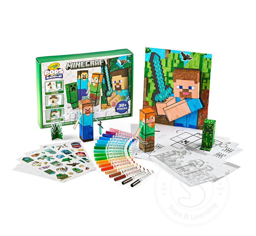 Crayola POPS 3D Minecraft Activity Set