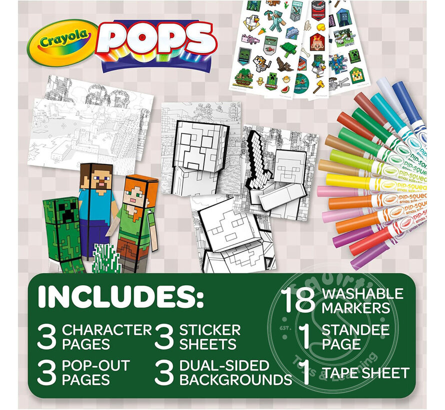 Crayola POPS 3D Minecraft Activity Set