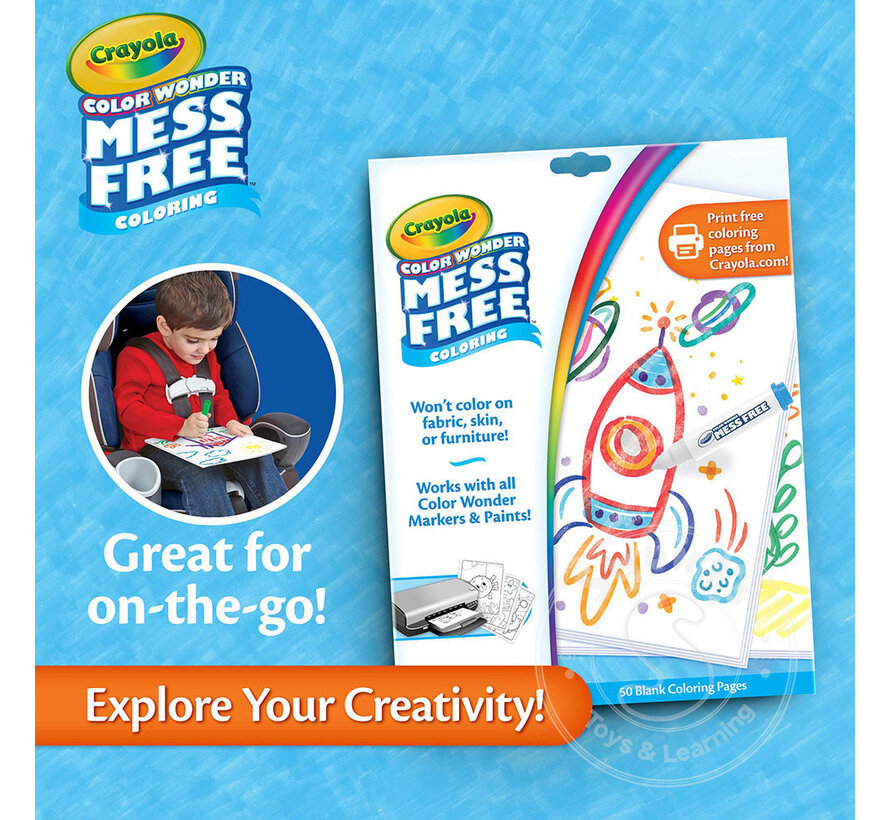 Crayola Color Wonder Mess-Free Colouring Pages, Foldalope