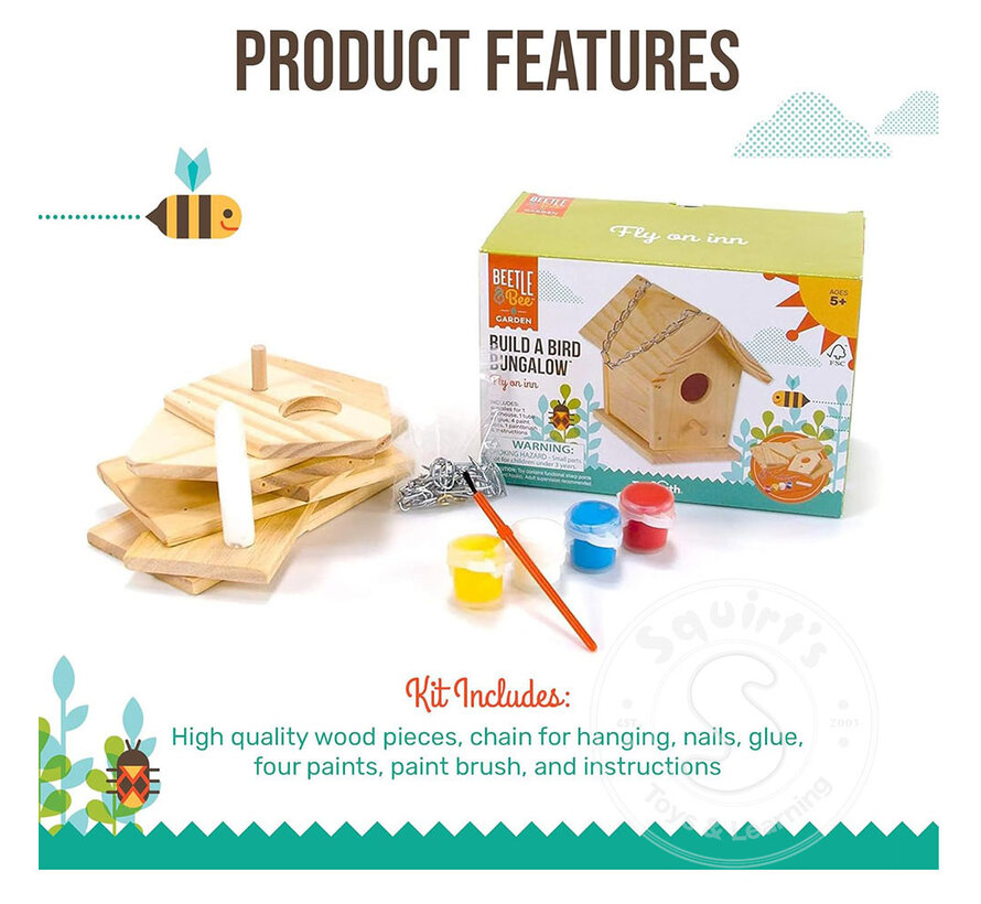 Build and Paint a Bird Bungalow