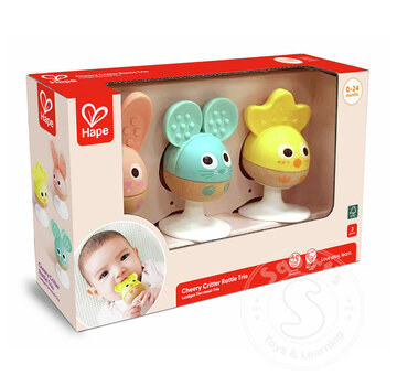 Hape Hape Cheery Critter Rattle Trio