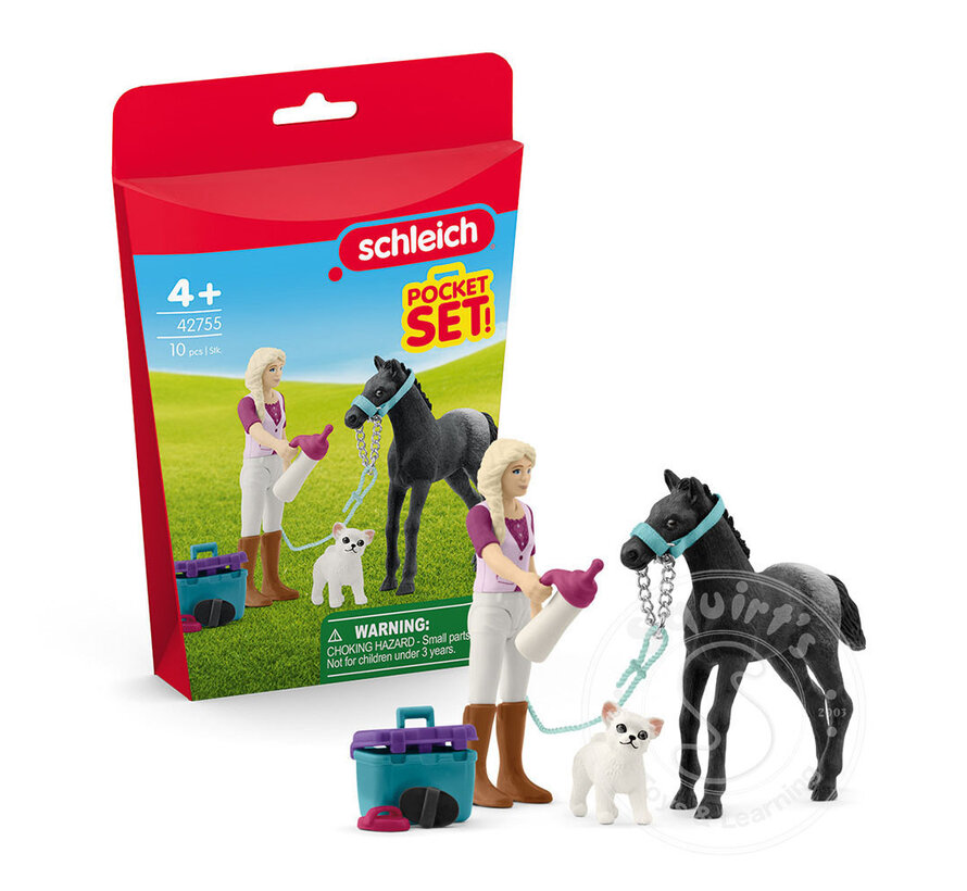 Schleich Care set foal with Sofia - retired