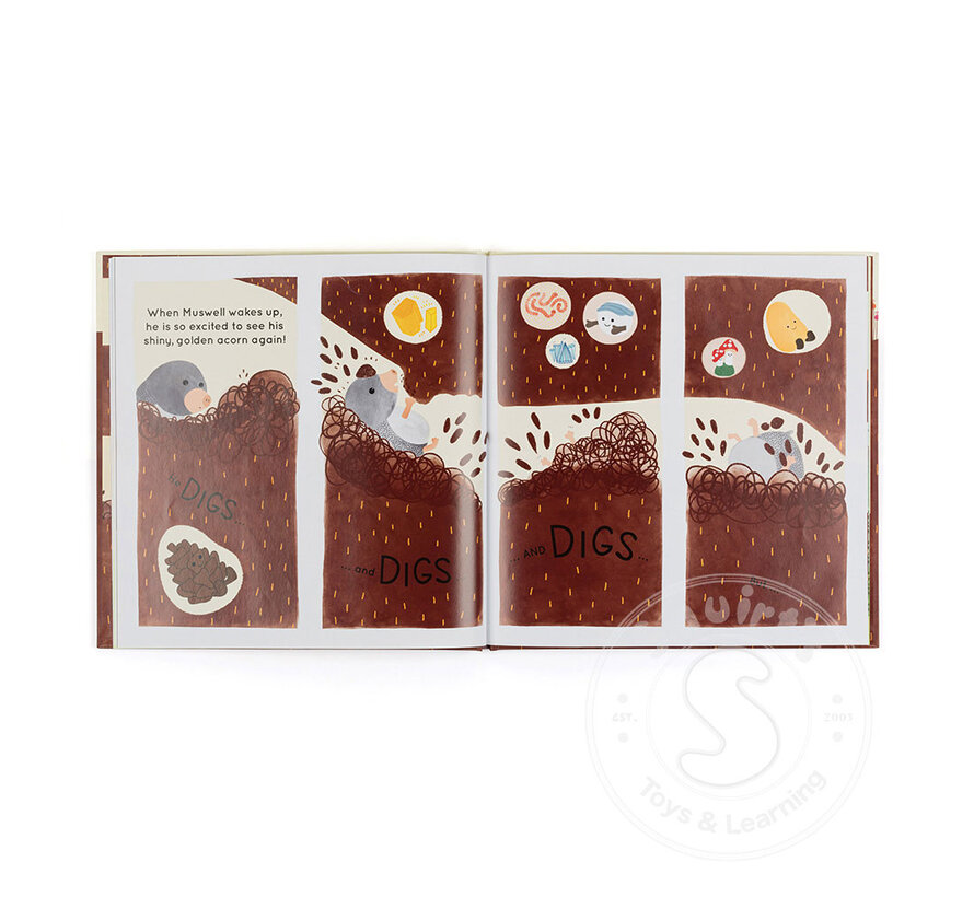 Jellycat Muswell Mole and the Buried Treasure Book