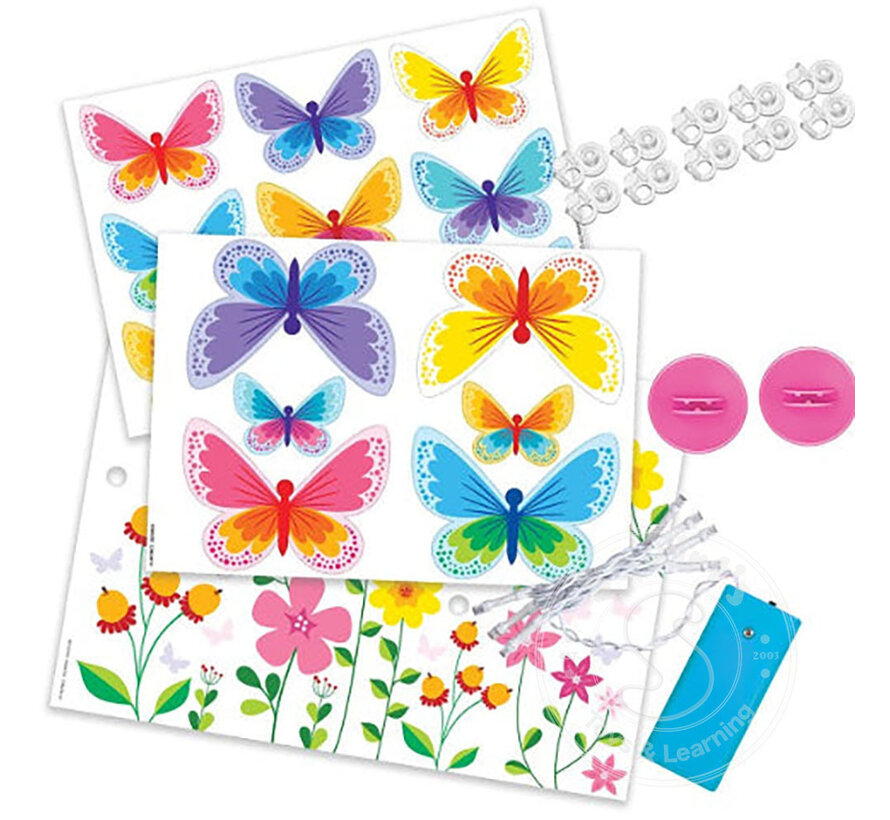 Glow 3D Butterfly Canvas