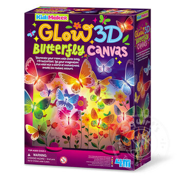 4M Glow 3D Butterfly Canvas
