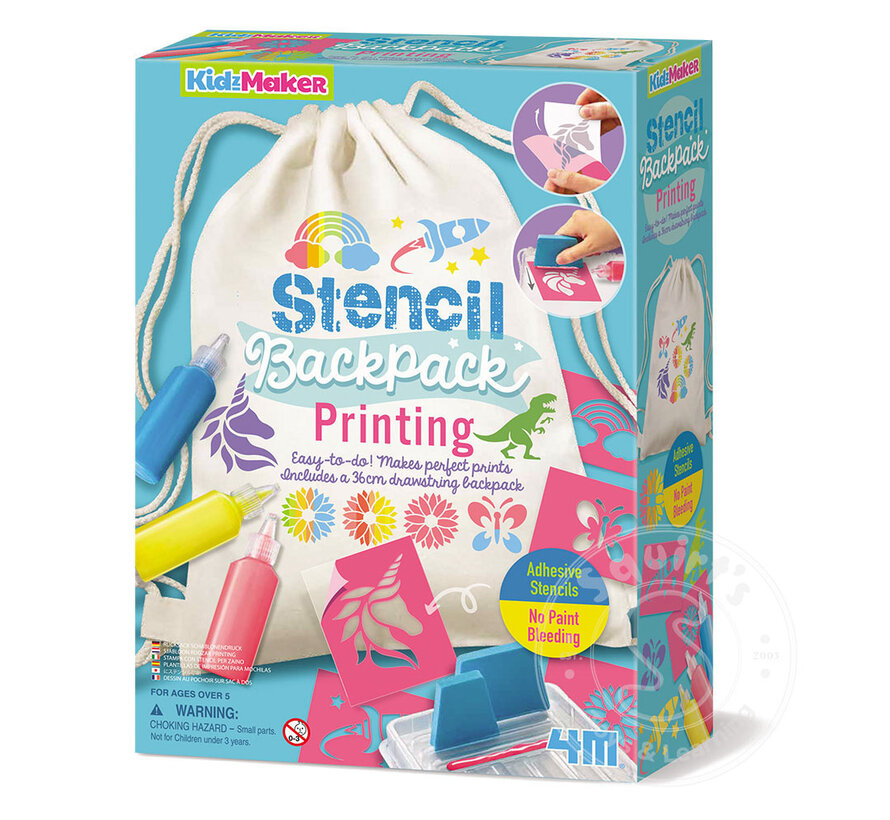 Stencil Backpack Printing