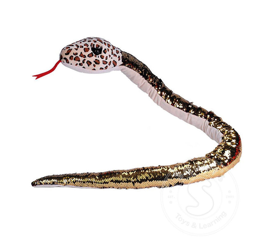 Wild Republic Sequin Leopard Snake  54"