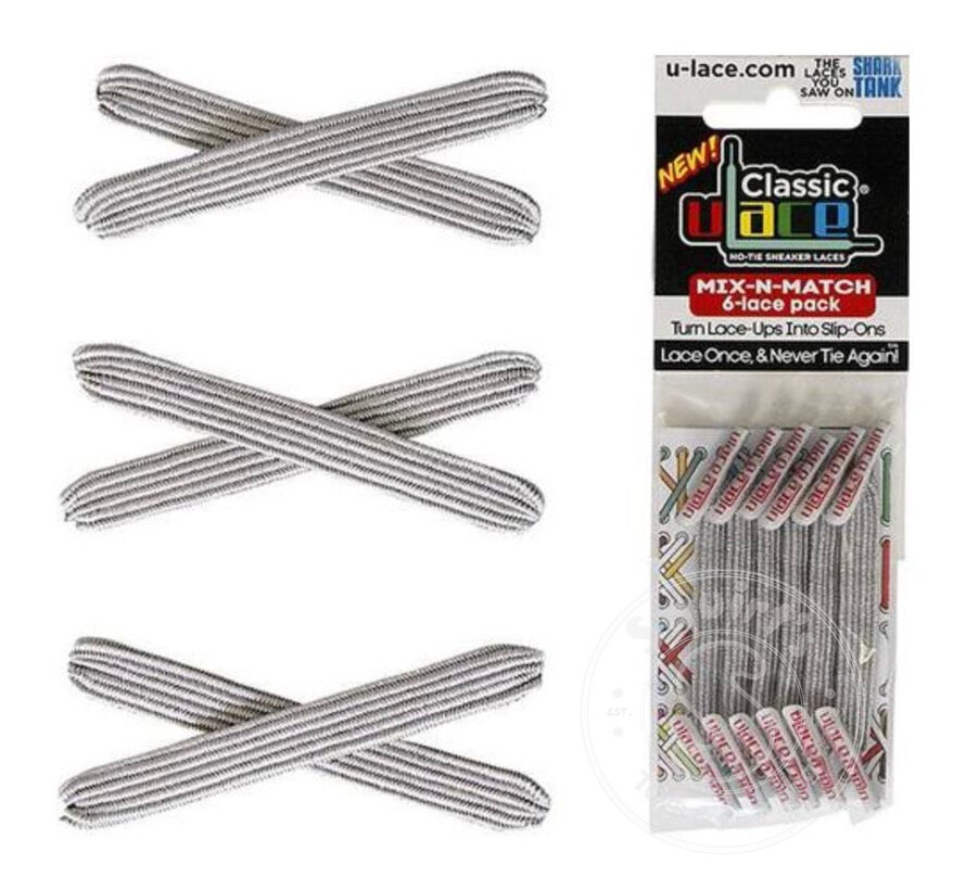 U-Lace Classic Sparkly Silver