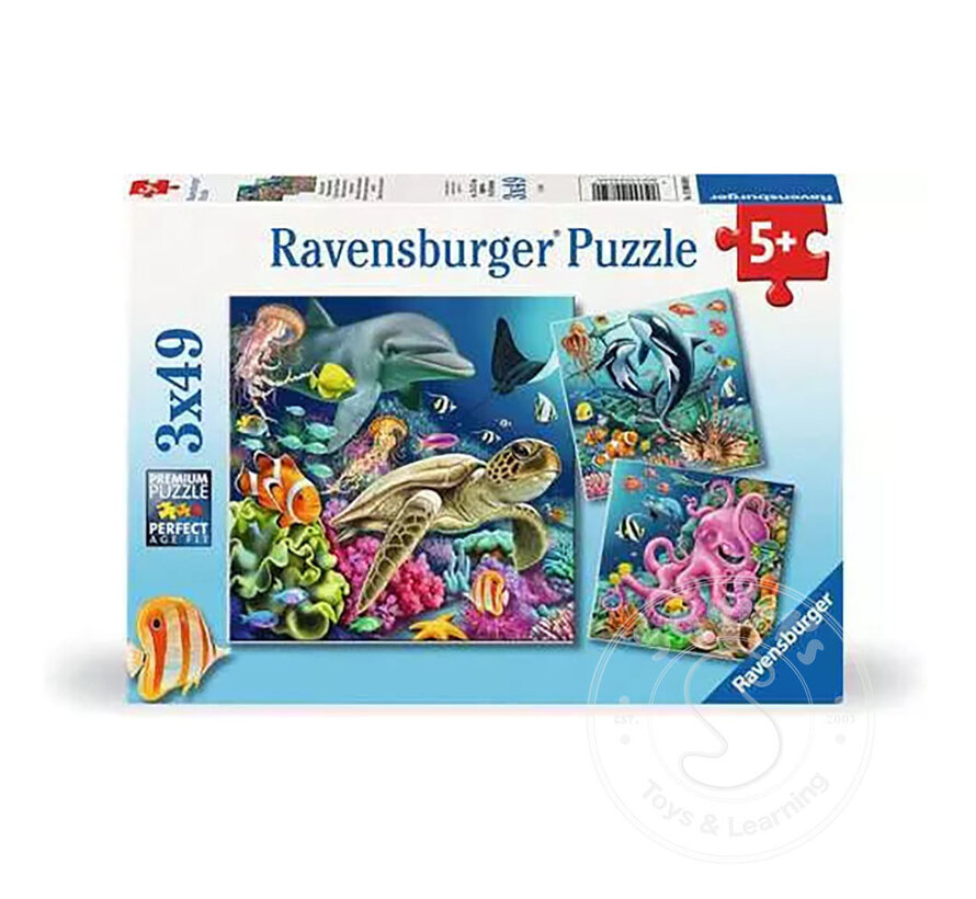Ravensburger Underwater Puzzle 3 x 49pcs