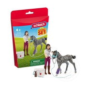 Schleich Schleich Ms Kramer with foal - retired